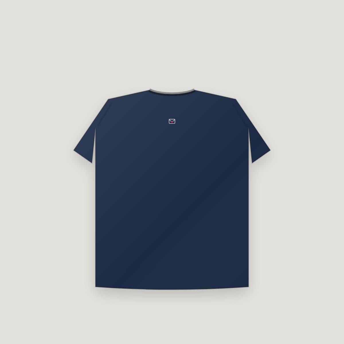 Camiseta “Carta Viva logo”, modelo Infantil, costas: Envelope pequeno na nuca